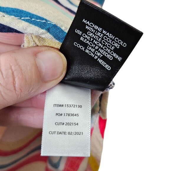 Torrid Womens Multicolor Striped Sleeveless Spaghetti Camisole Top Flowy 3 3X - Picture 5 of 8